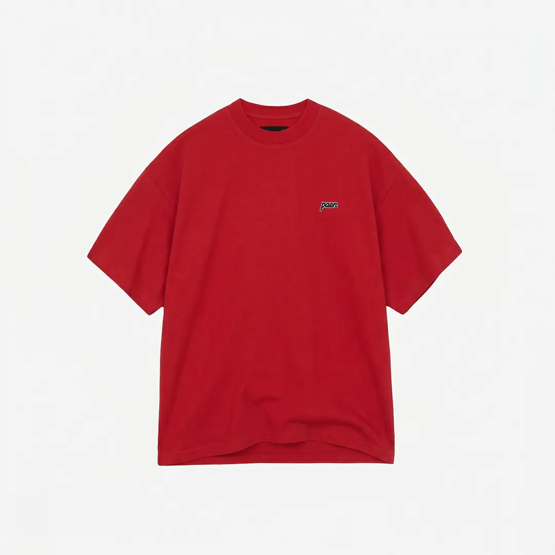PAEN Basic Unisex Oversize T-shirt - Kırmızı