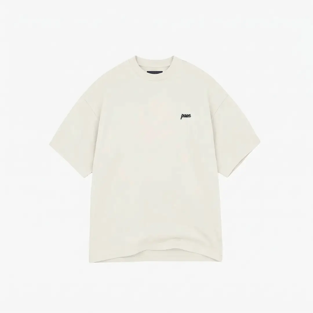 PAEN Basic Unisex Oversize T-shirt - Ekru