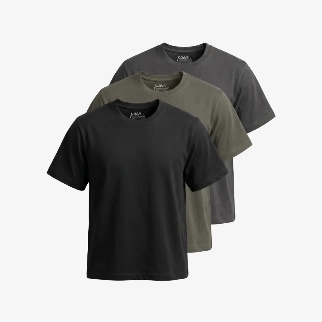PAEN Premium Regular Fit 3'lü T-shirt Paketi