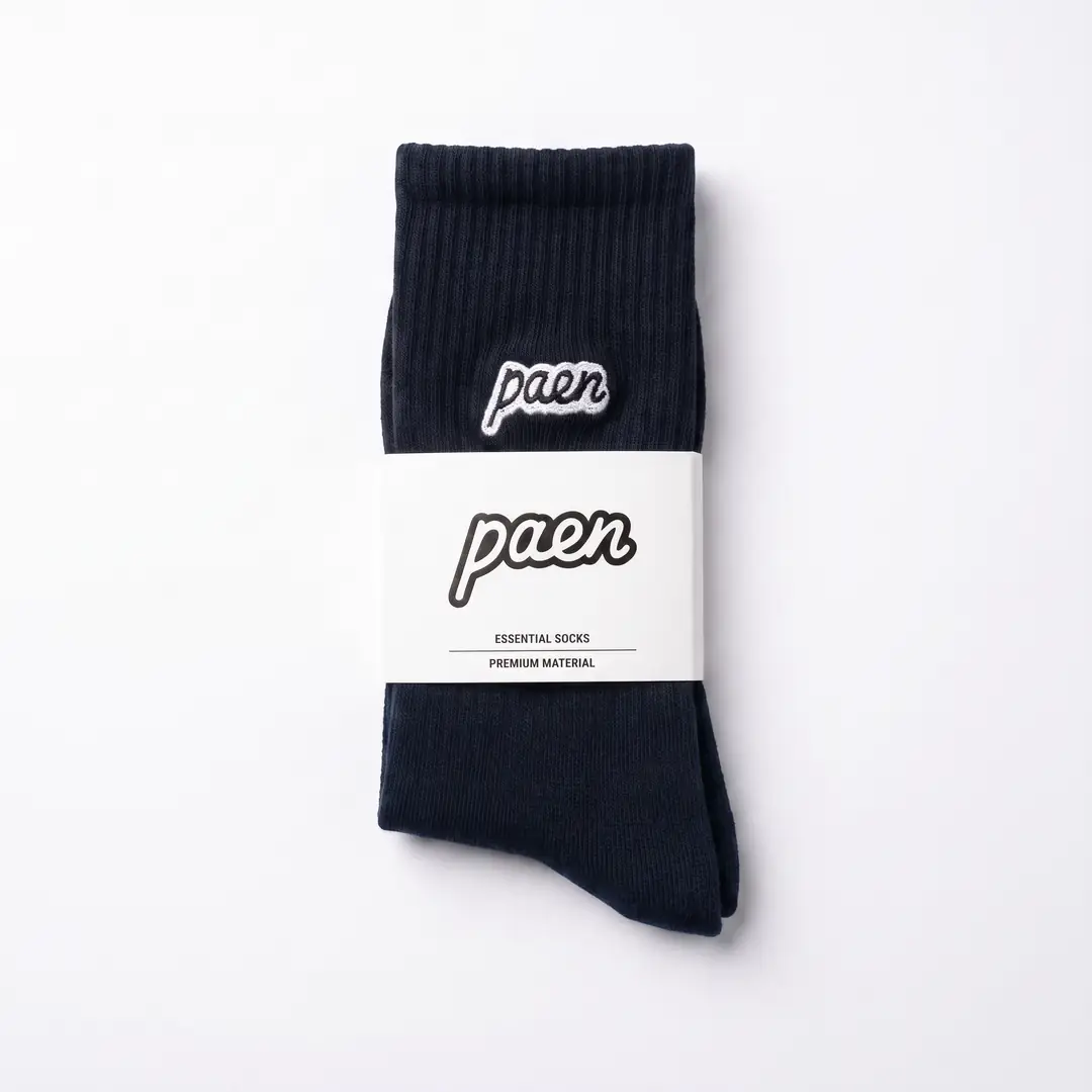 PAEN Classic Unisex Fitilli Havlu Çorap - Lacivert